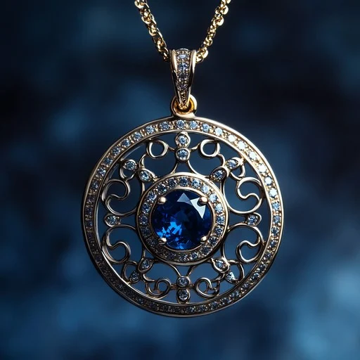 Sapphire Pendant Necklace
