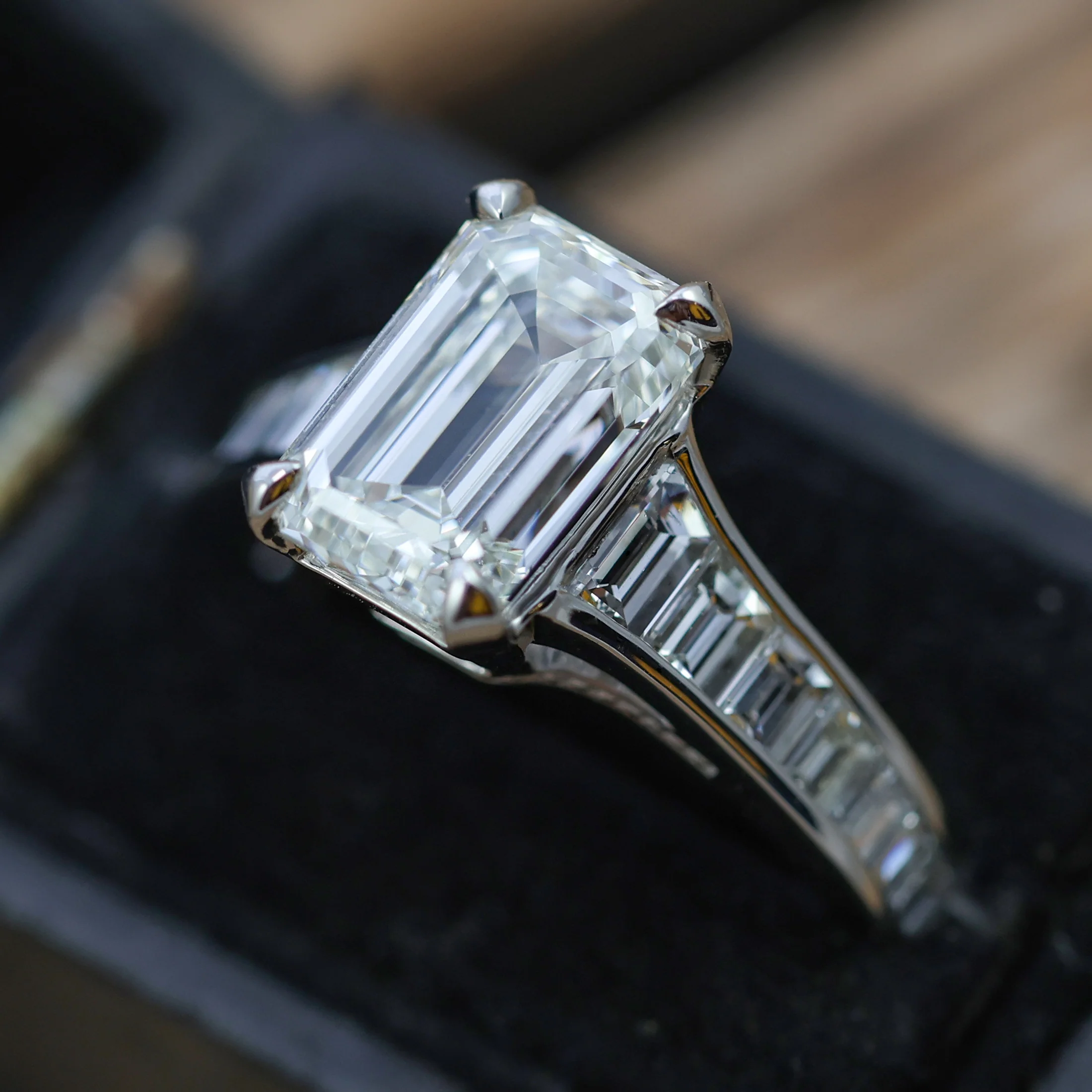 Emerald Cut Diamond Ring