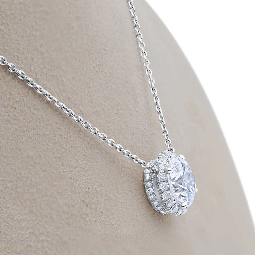 Diamond Halo Pendant